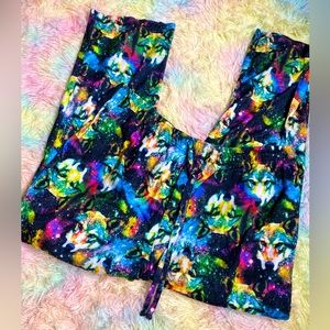 Briefly stated wolf fleece pants